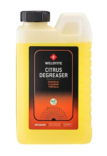 WELDTITE Bike Chain Degreaser for Cleaning and Degreasing Chains and Other Bicycle Components - Citrus - 1L