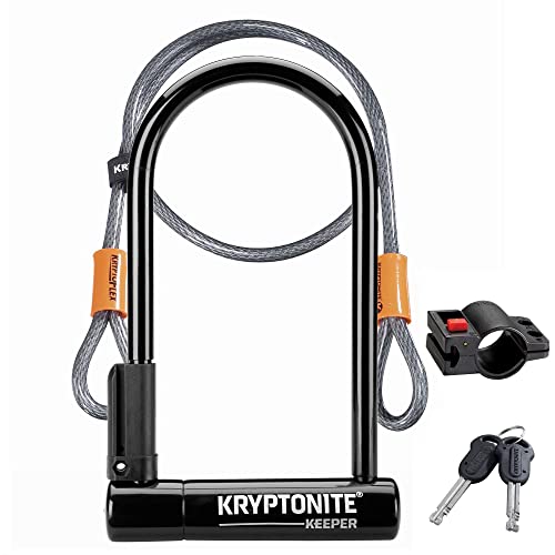 Kryptonite Keeper 12 Standard with Flex - Sold Secure Silver,Black
