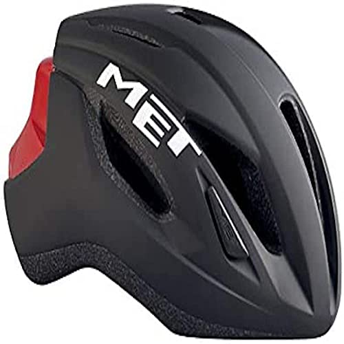 Met M3HM107M0NR1 Strale Cycle Helmet, Black/Red