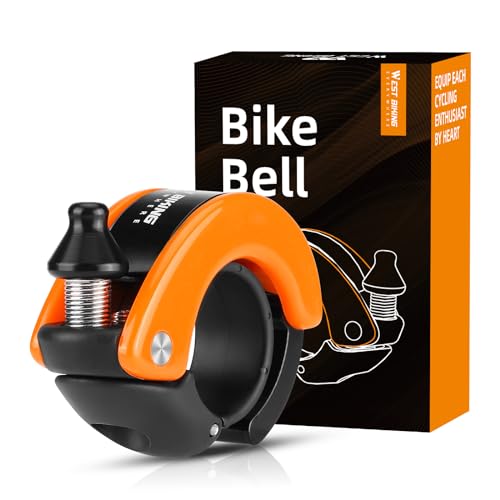 ICOCOPRO Bike Bell - 100DB Bicycle Bell with Loud Crisp Clear Sound - Bicycle Bell Adult Kids for 22.2mm Bike Handle - Bike Bells for Road Mountain Bikes Scooter