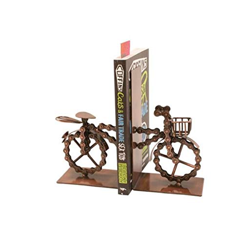 OSRAME Ornament Creative Jewelry Home Decoration Resin Craftsfairtrade Bicycle Bookends Made From Recycled Bike Chains