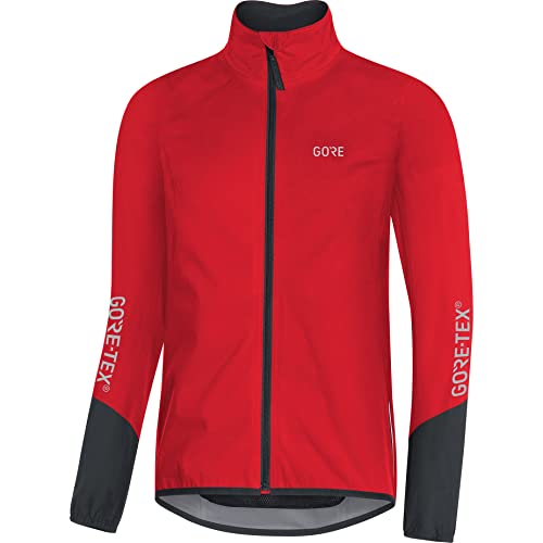 GORE Wear C5 Men's Cycling Jacket GORE-TEX, M, Red/Black