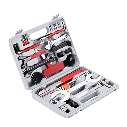 Yorbay Bicycle Tool Box 48 Pieces Tool set in a practical carry case for bicycle repair and assembly work at home.