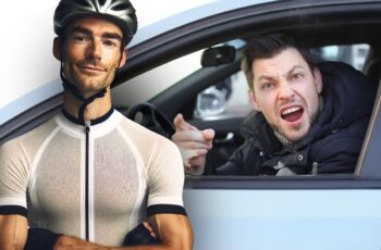 Cyclist and motorist